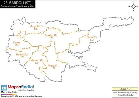 Bardoli Parliamentary Constituency Map, Election Results and Winning MP