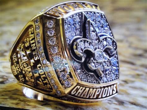 2009 New Orleans Saints Super Bowl Ring | Super bowl rings, Saints super bowl, New orleans saints