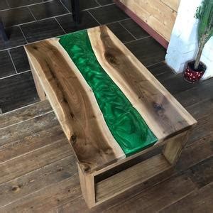 Epoxy Oak Coffee Table, Custom Epoxy Wood Resin Coffee Table, Handmade ...