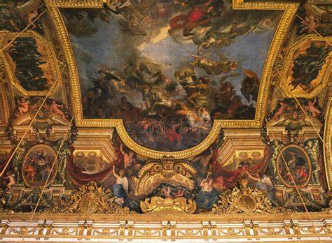 Hall Of Mirrors Ceiling Versailles Palace Editorial Image - Image: 47107250