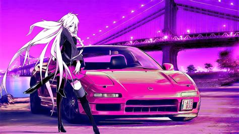 Anime Car Girl Wallpapers - Wallpaper Cave