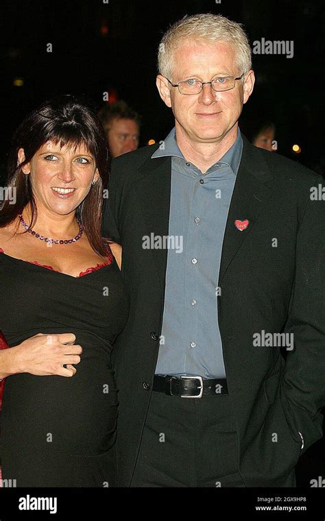 Richard Curtis with pregnant wife Emma Freud at the film premiere of "Love Actually" in ...