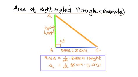 Area For A Right Triangle