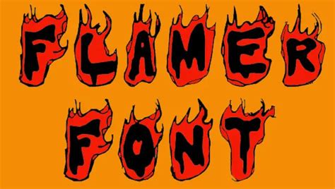 Fire Dept Font - Flaming Typography