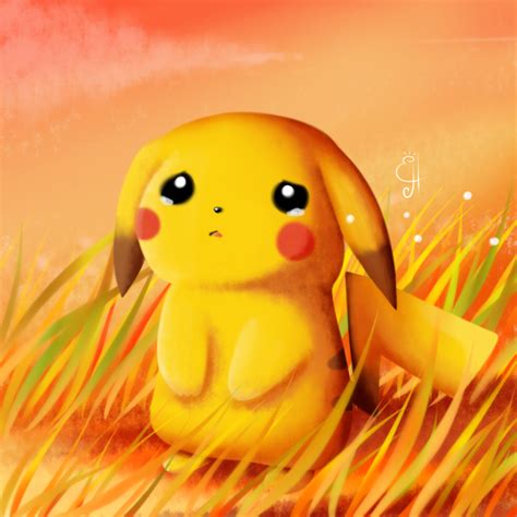 sad pikachu - Clip Art Library