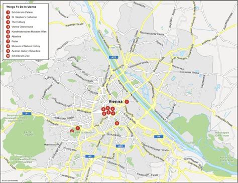 Map of Vienna, Austria - GIS Geography