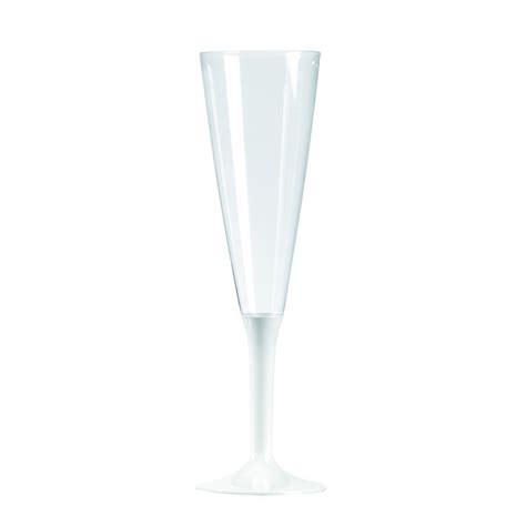 Champagne Flute Plastic foot white 15 cl - 10 SOURIRE DES SAVEURS, Wine ...