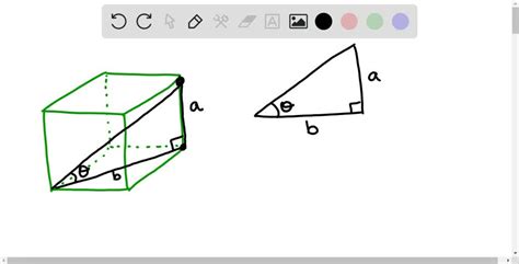 GEOMETRY Determine the angle between the diagonal of a cube and the diagonal of its base, as ...