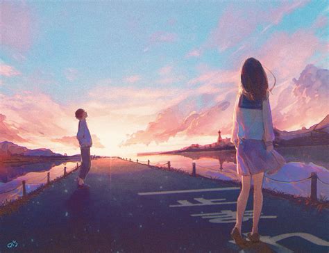 Aesthetic Cute Couple Sunset Pictures : When Both Of You Don T Want To But You Need To ...