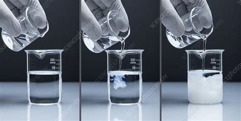 Lead Chloride Precipitate - Stock Image - C030/7328 - Science Photo Library