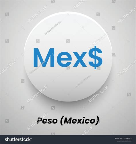 Mexicos International Currency Symbol Peso Vector Stock Vector (Royalty ...