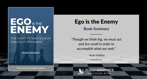 Book Summary - Ego Is The Enemy (Ryan Holiday)