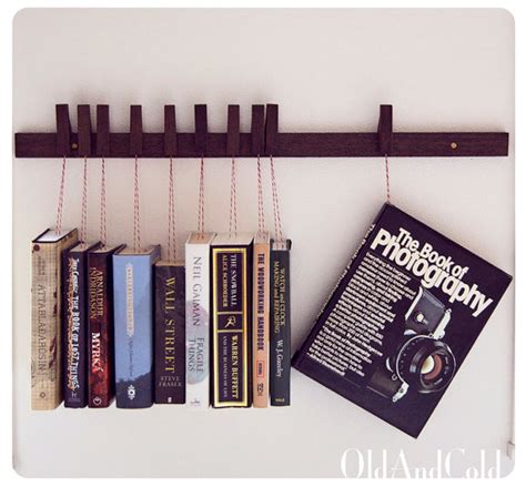 Bookshelf: Custom made wooden book rack