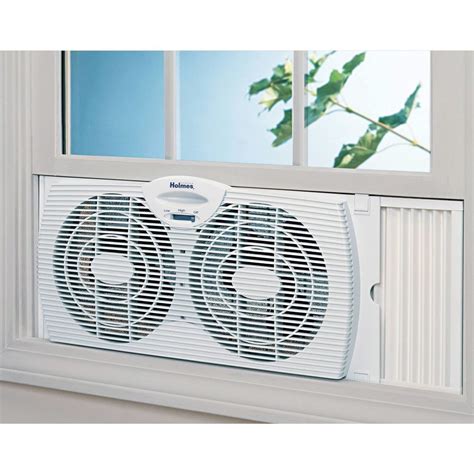 Holmes HAWF2021-WMUM Dual Blade Twin Window Exhaust Vertical Fan # ...