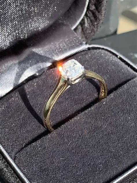 TIFFANY & CO 18K Lucida .71 Cushion Solitaire Engagement Diamond Ring I VVS2 GIA $5,600.00 ...