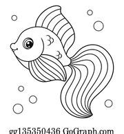900+ Cartoon Fish Coloring Page Vector Illustration Clip Art | Royalty ...
