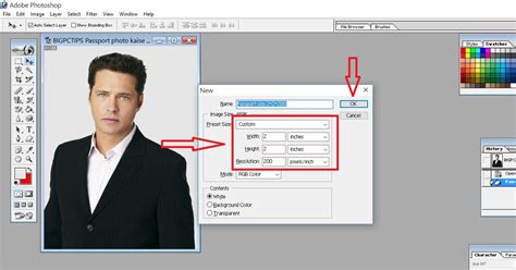 Passport Size Photo Size In Photoshop