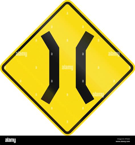 Narrow bridge ahead road sign hi-res stock photography and images - Alamy