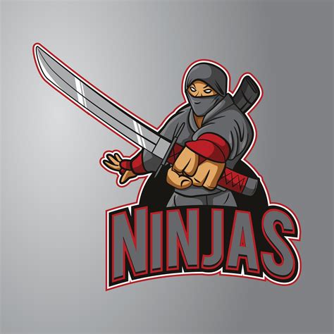 Ninja Mascot Logo 17259274 Vector Art at Vecteezy