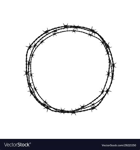 Barbed Wire Circle Clipart