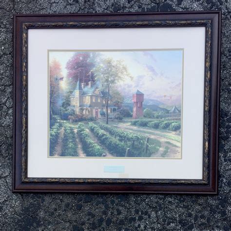 Thomas Kinkade Print 'abundant Harvest' Library Edition Double Matted and Framed Under Glass - Etsy