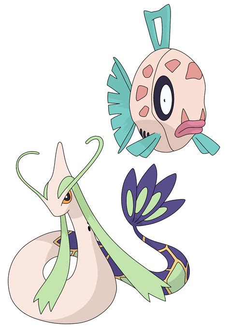 Shiny Feebas and Milotic by Artlover1126 on DeviantArt