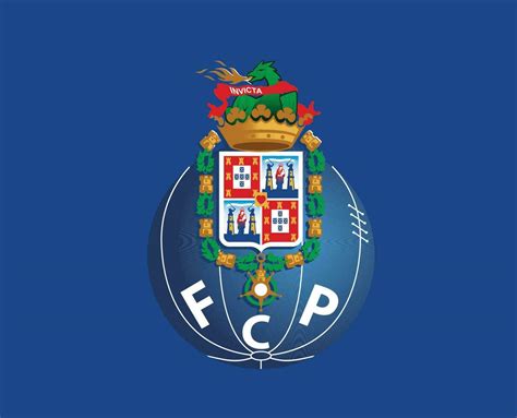 FC Porto Club Logo Symbol Portugal League Football Abstract Design ...