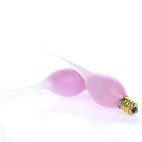 Pink Soft Glow Clear Tipped Silicone Light Bulbs - Lighting - Primitive ...