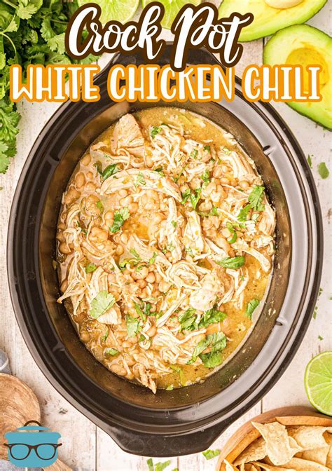 CROCK POT WHITE CHICKEN CHILI | The Country Cook