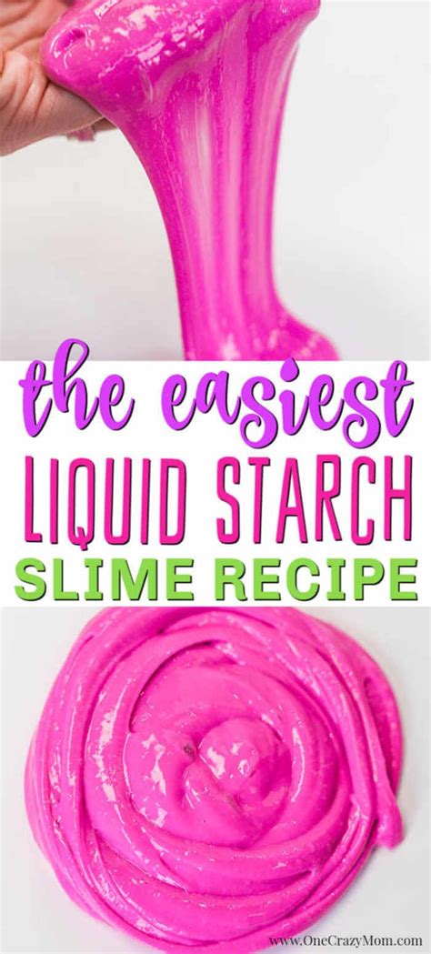 Easy Liquid Starch Slime DIY | Recipe | Liquid starch slime, Homemade slime, Butter slime recipe