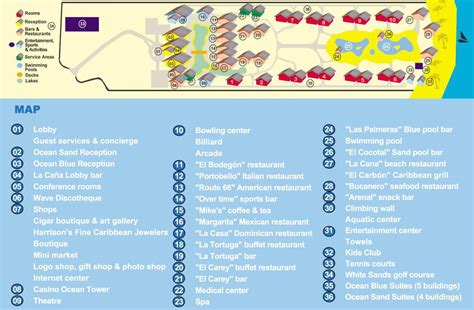 Map of Ocean Blue & Sand Resort in Punta Cana