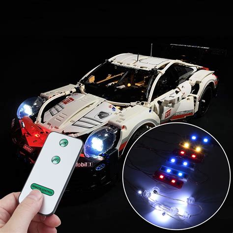 DIY LED Light Lighting Kit ONLY For LEGO 42096 Technic 911 RSR Bricks+Remote Control | Alexnld.com