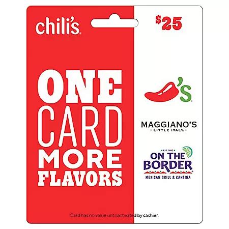 Chili's, Maggiano's, and On The Border $25 Gift Card - Sam's Club