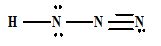 The Lewis structure for hydrazoic acid may be written as (a) Draw two other possible resonance ...