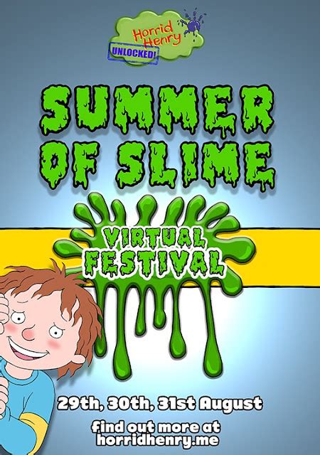 NickALive!: Horrid Henry to Host Summer of Slime Virtual Festival on Saturday 29th August 2020