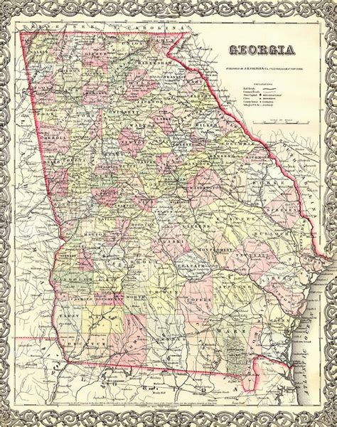 Map Of Georgia Colony In 1732 | secretmuseum