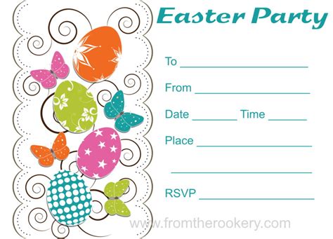 Free Printable Easter Party Invitations