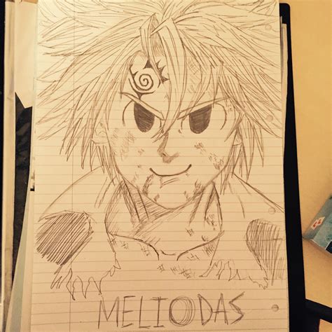 Rough Sketch of Meliodas from The Seven Deadly Sin by jamestran97 on ...