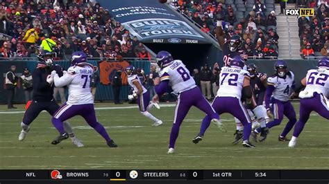 Minnesota Vikings quarterback Kirk Cousins flashes his fastball speed on 23-yard dart to wide ...