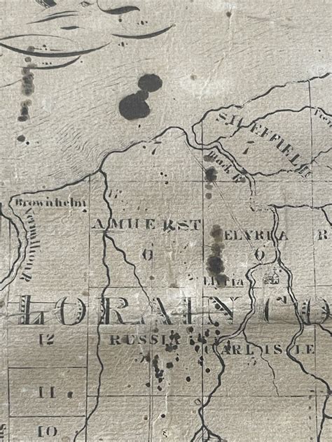 Rare Antique 1833 Map Of The Western Reserve Including The Firelands In ...