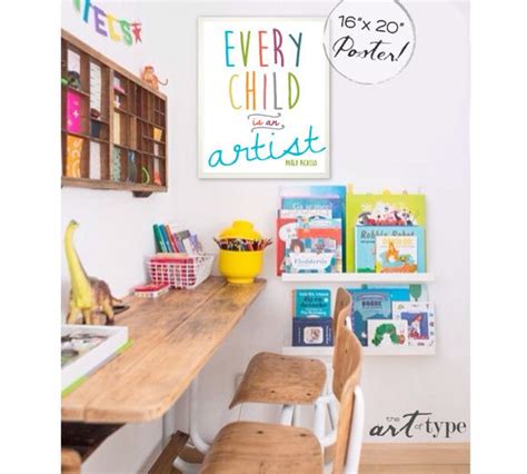 Every Child is an Artist Print Poster INSTANT DOWNLOAD 8x10 | Etsy