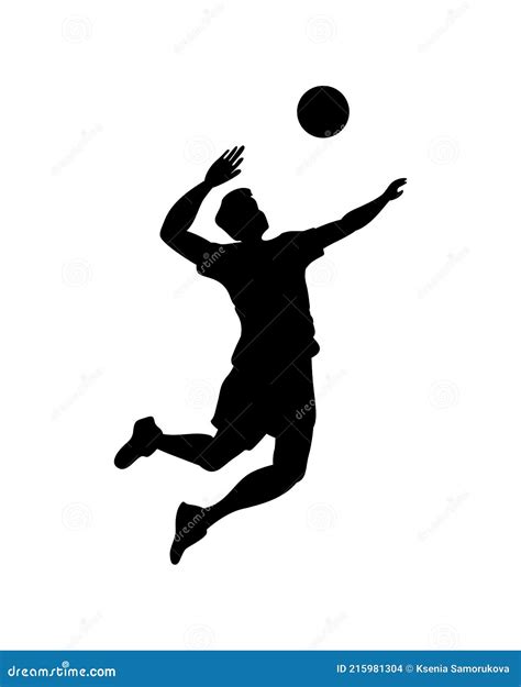 Volleyball Silhouette Royalty-Free Stock Photo | CartoonDealer.com #530601