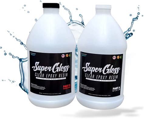 Super Gloss Epoxy Resin Kit | 1:1 Ratio High Gloss Finish for River Ta - River Table Epoxy