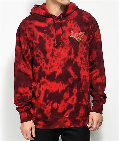 Broken Promises Trio Red Tie Dye Hoodie | Zumiez