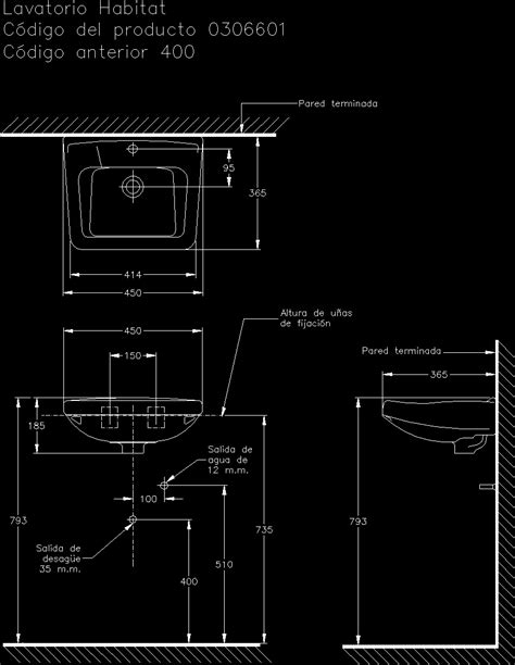 Wash Basin DWG Section for AutoCAD • Designs CAD