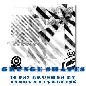 Grunge Line Shapes | Photoshop Download My Photoshop | 123Freebrushes