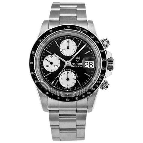 Rolex Tudor Stainless Steel Oysterdate Big Block Chronograph Wristwatch ...