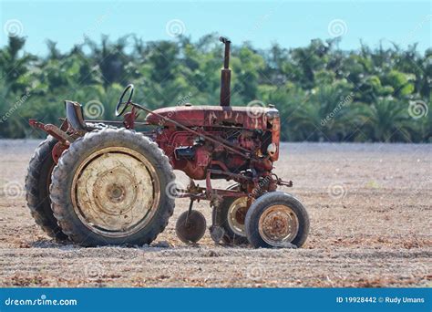 Old rusty tractor stock photo. Image of industrial, antique - 19928442