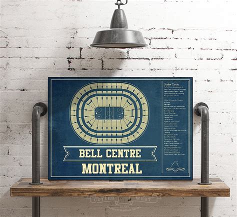 Montreal Canadiens Bell Centre Seating Chart Vintage Hockey | Etsy