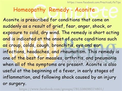 Practical Life Tips For You And Me: #Homeopathy #Remedy - #Aconite